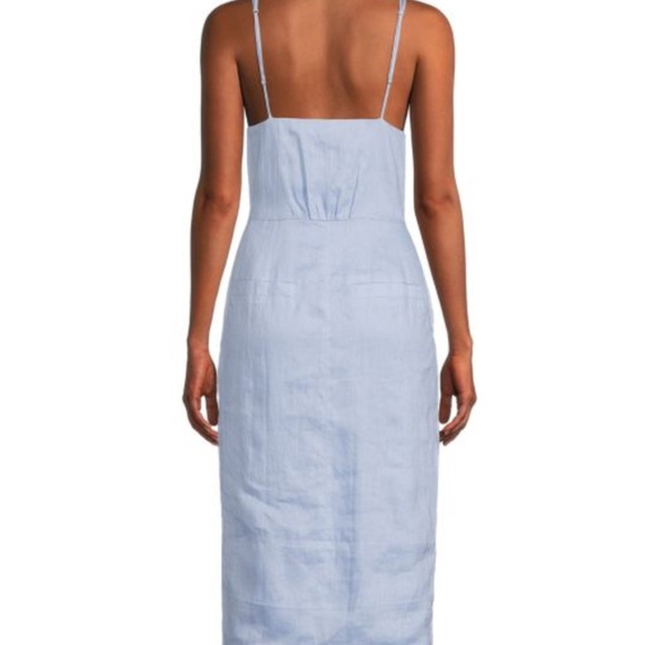 Reiss linen kay V neck dress - Picture 2 of 6